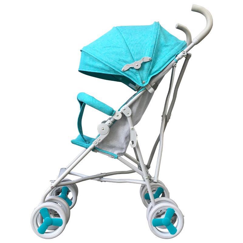 Cochecito de bebé directo de fábrica ligero plegable mentira bebé simple paraguas coche niños mini cochecito de cuatro ruedas