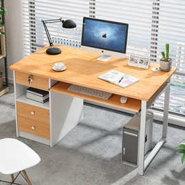 简易办公桌台式家用书桌学生简约经济型写字桌单人办公桌卧室桌子