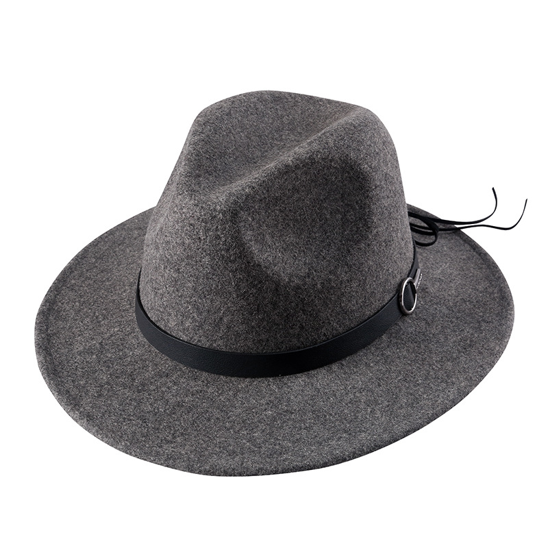 Sombrero de fieltro 2020 Otoño e Invierno de lana de estilo europeo y americano británico sombrero de copa Amazon sombrero de fieltro al por mayor de una sola pieza de entrega
