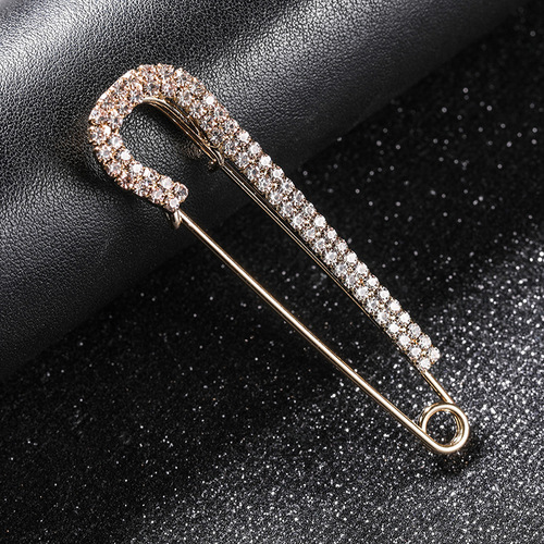 European and American rhinestone brooches, creative alloy diamond sweater accessories, pins and scarf buttons, cross-border foreign trade accessories