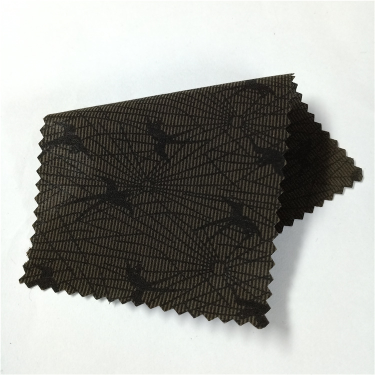 涤棉混纺110*76海鸥大雁花纹水浆印花TC口袋布 裤装梭织内里面料