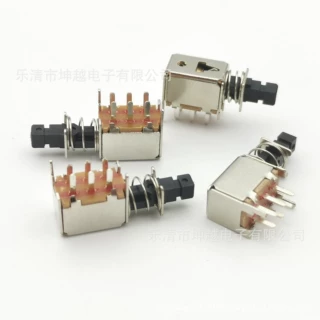 PS-12E05单排 直键开关 六脚琴键自锁开关 电源开关