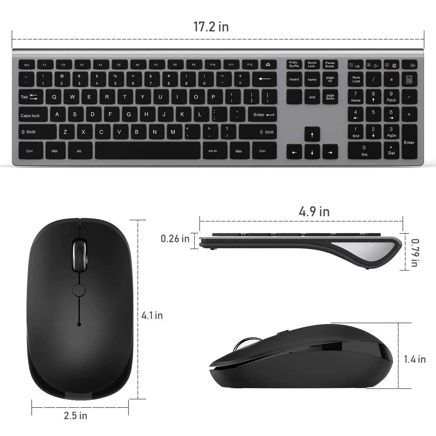 109 -key wireless 2.4G key mouse set USB, plug and play with wireless keyboard mouse set, one piece
