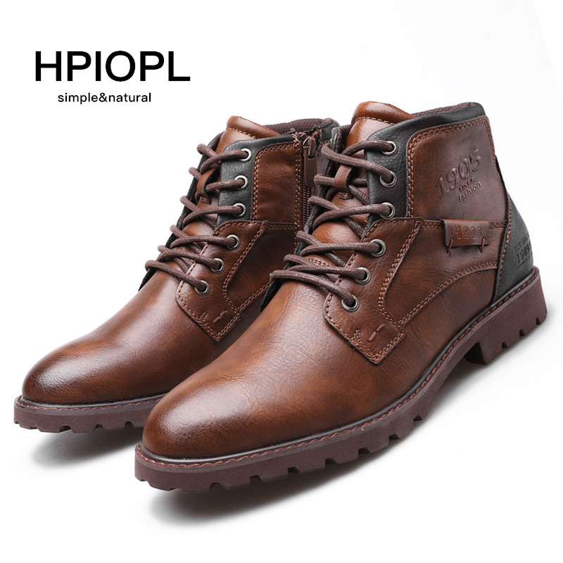 HPIOPL Martin boots men's boots large si...