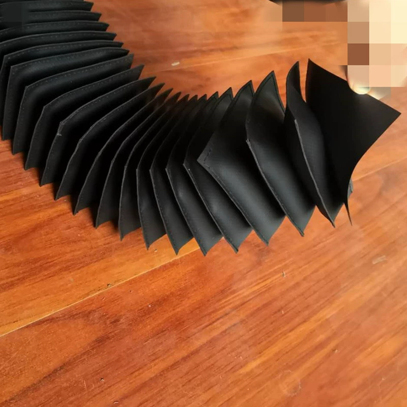 Защитная штора прямой линии, телескопический винт, пылезащитный чехол для аккордеона, направляющая для станка, гибкий защитный чехол для аккордеона, кожаный тигр