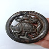 Antique is the four old iron rocks, the four great beasts of the green dragon, the sunsabive white tiger white tiger hollow double -sided sculpting jade magnet magnetic