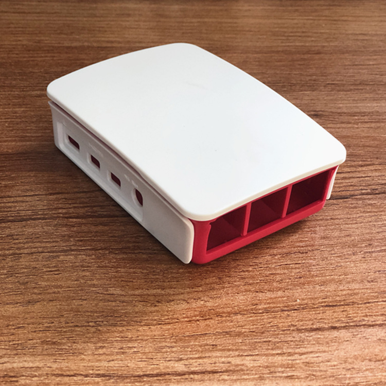 树莓派4代4B外壳 Raspberry pi 4B+保护盒电脑机箱红白黑我两色