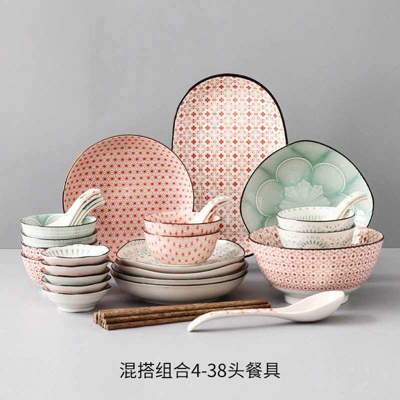 Set for home use, Japanese creative ceramic tableware, palette, simple and elegant design, Aliexpress