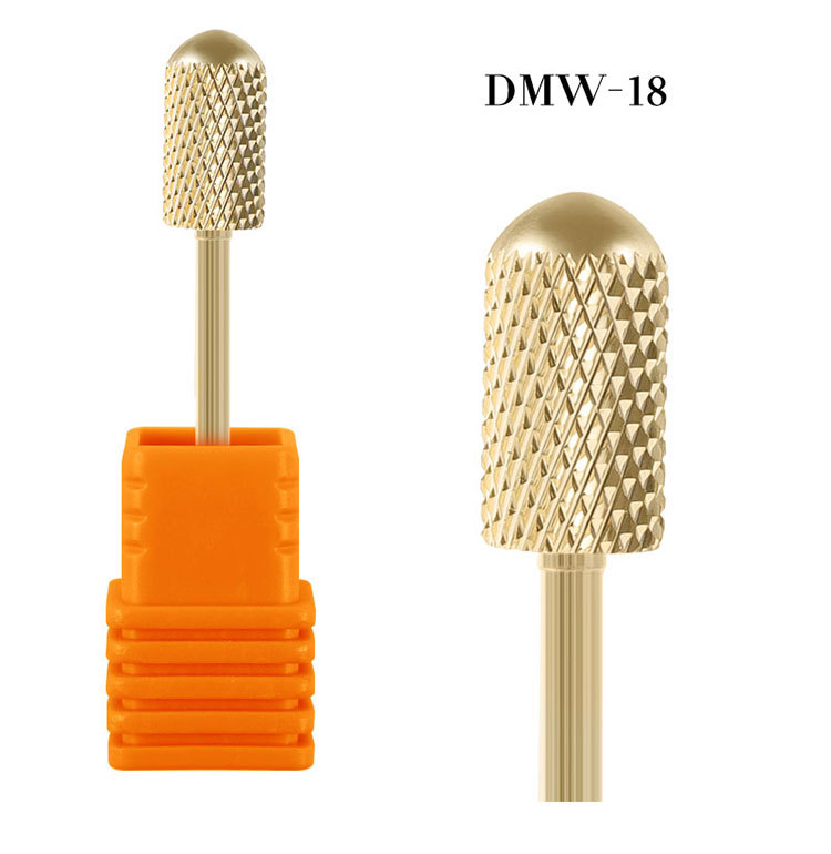 50g Weight Alloy Material Solid Color Pattern Fashion Style Vacuum Plating Color Alloy Tungsten Steel Polishing Manicure Grinding Head 3