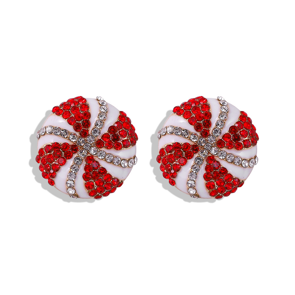 Alloy Diamond Earrings Wholesale Fashion display picture 3
