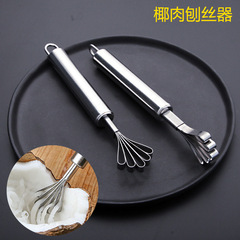 Stainless steel coconut meat slicer, coconut shaver, fruit seed scraper multi-functional fruit digging tool