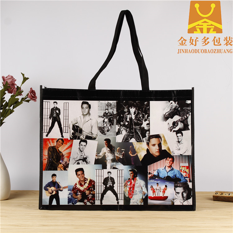 创意手提无纺布袋定做生产彩印覆膜手提袋子定制环保服装购物袋