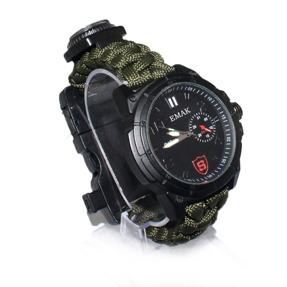 source Manufactor On behalf of multi-function Meet an emergency lifesaving customized Compass Playing firebar Existence escape Mountaineering watch