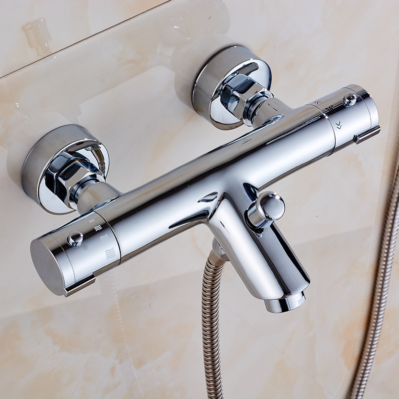 Bathtub Thermostatic Shower Set, All-Copper Temperature Control Faucet Body, Concealed Shower Thermostatic Valve, Direct Cross-Border Supply Bathtub Thermostatic Shower Set, All-Copper Temperature Control Faucet Body, Concealed Shower Thermostatic Valve, Direct Cross-Border Supply