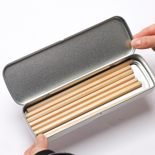 Stationery box iron single-layer Internet celebrity pencil box simple primary school student pencil box first and second grade iron box