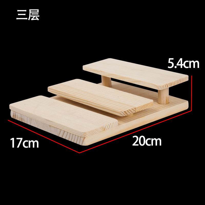 나무 스펙타클 프레임 사다리 유형 3 층