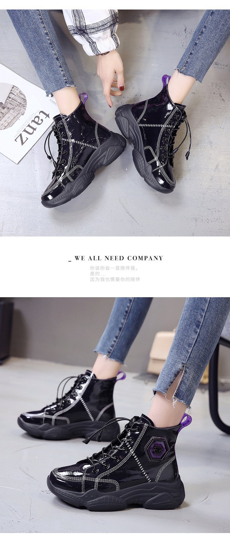 Bottes femme en PU artificiel - Ref 3355481 Image 18