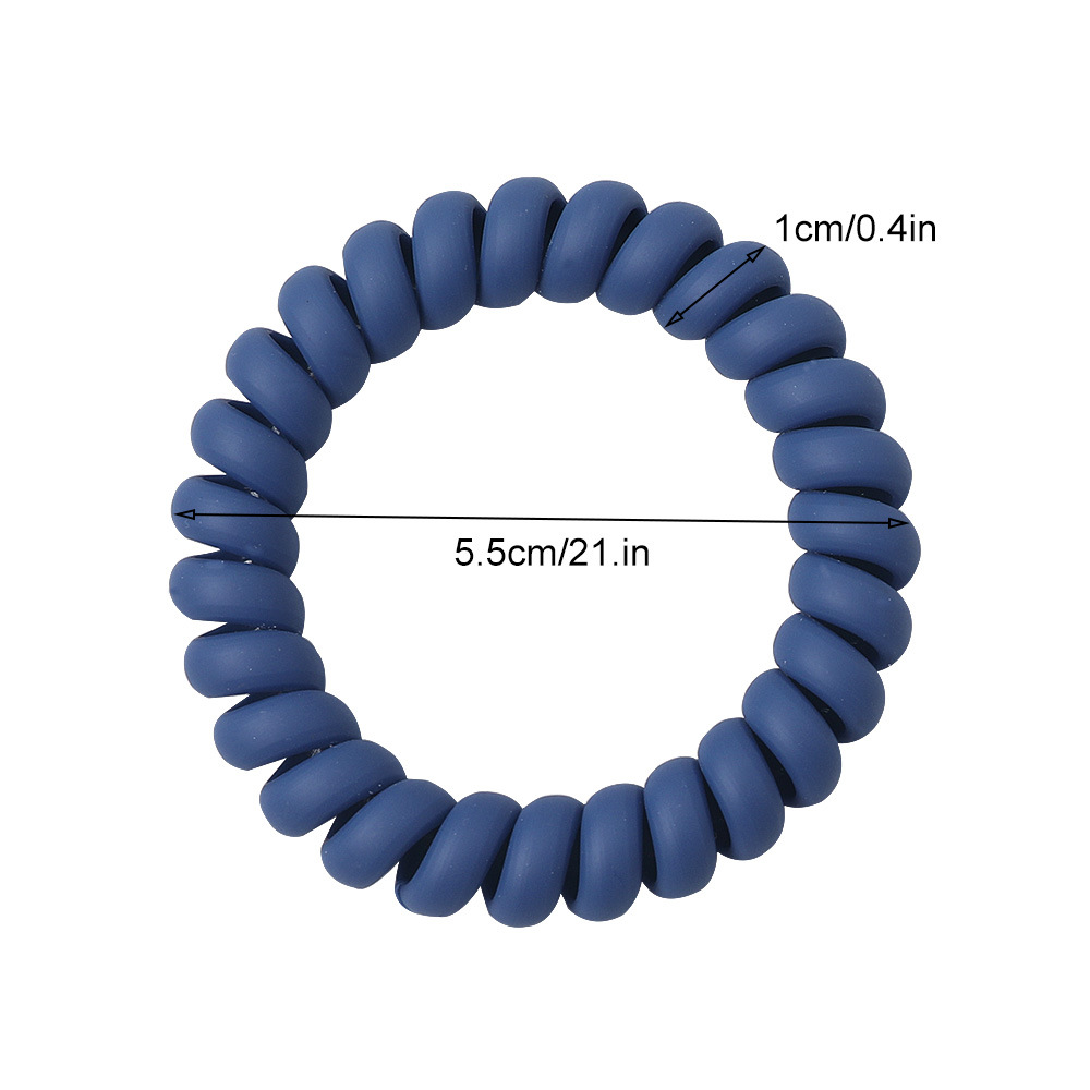 Europäische Und Amerikanische Grenz Überschreitende Mode Matti Erte Telefon Leitung Haar Ring Damen Gummiband Elastizität Nahtloses Kopfs Eil 2021 display picture 13