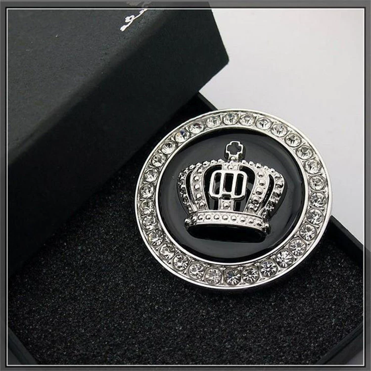 Автомобильный металлический тест Crown Terminal Label Reform Patching Drilling Sticker Patch A Mid -Pillar Round Tie Tie Drilling Sticker