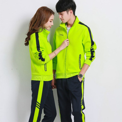 春秋運動套裝女新款情侶衛衣定制創意款長袖外套服裝加工廠家訂做