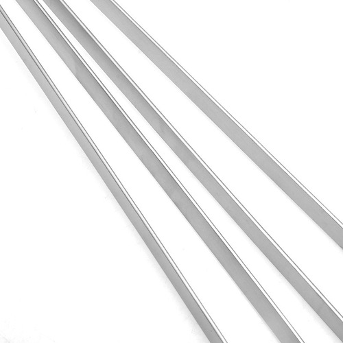 Wholesale factory 10 pieces of thick stainless steel barbecue skewers, barbecue skewers lamb kebab BBQ barbecue needles barbecue flat skewers