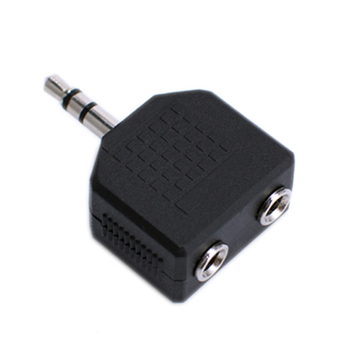 1/2 Audio Splitter Adapter Couple Splitter 3.5mm to 3.5mm Computer Headphone Converter Connector 1/2
