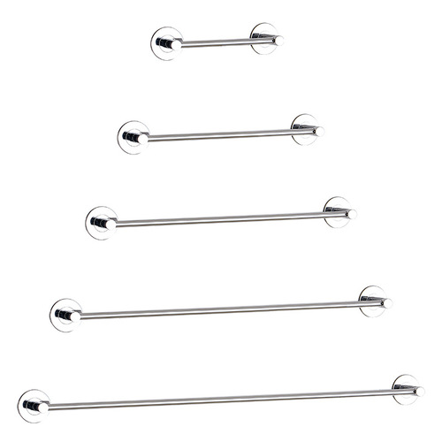 Stainless steel 304 hole-free towel rack bar, single rod extension bathroom toilet shower shelf rack