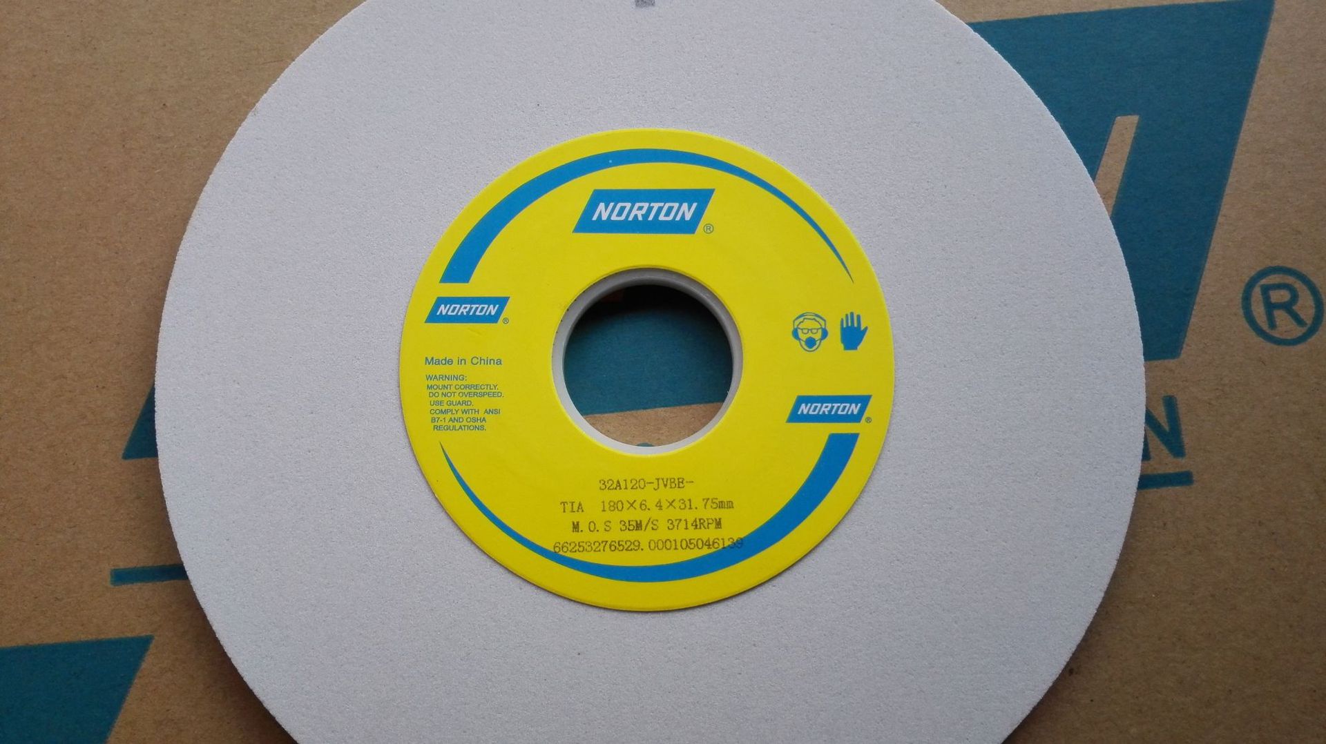 批发诺顿单晶刚玉砂轮SA180*6.4*31.75,120K,7*1/4*1-1/4规格全