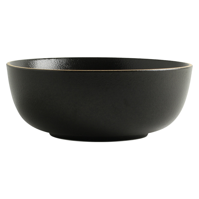 Nordic ins creativo borde de oro Punto de pulverización negro patrón de piedra vajilla placa de cerámica occidental placa traje de carne plato de aperitivos