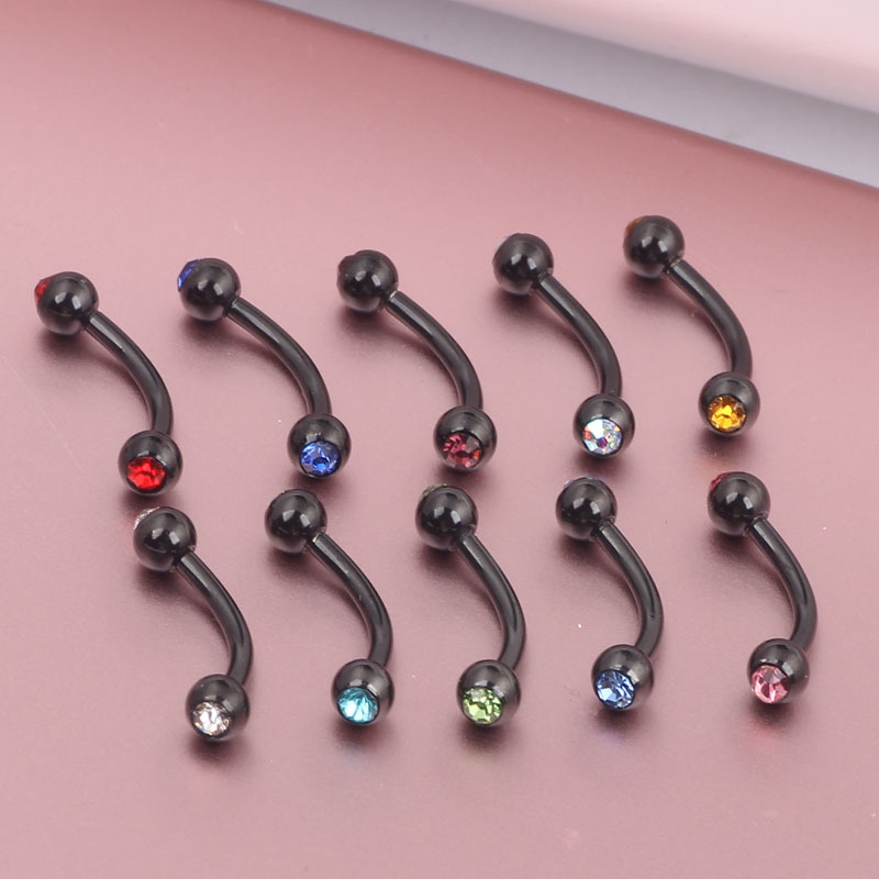 Fashion Geometric Stainless Steel Inlay Ear Studs 1 Piece display picture 3