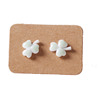 Ceramics, cute design accessory, fresh small earrings for adults, simple and elegant design