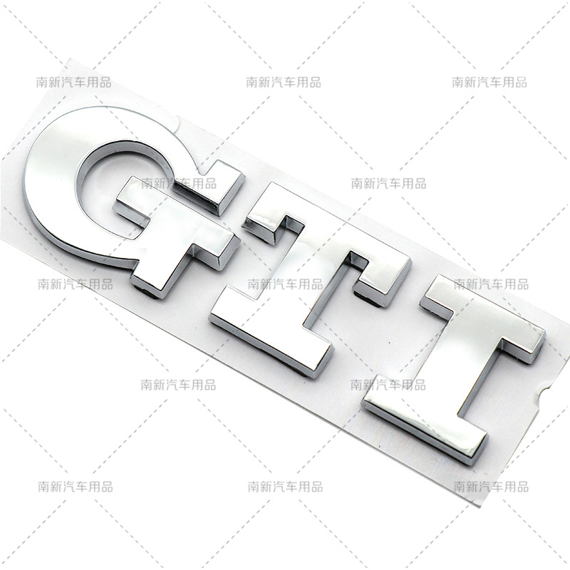 Suitable for Volkswagen Polo Golf 6 GTI tail logo modified car sticker gti car logo Nameplate logo