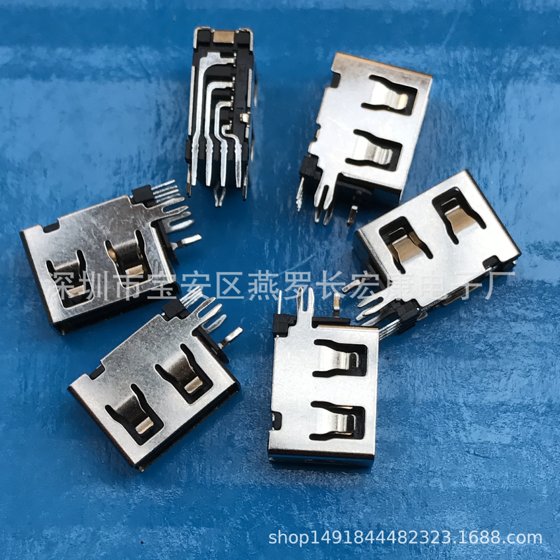 USB 4pin A母 双面插/正反插 90度 带翅膀 USB 4p 双面插 母座-阿里巴巴