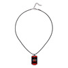 Men's basketball sports accessory, necklace, square pendant, European style, wholesale