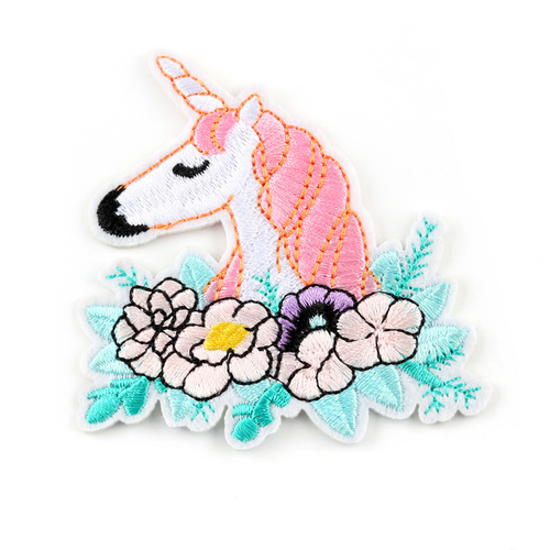 Computer embroidered label, cartoon animal embroidered chapter, clothing accessories, adhesive patch, embroidery patch, cloth label