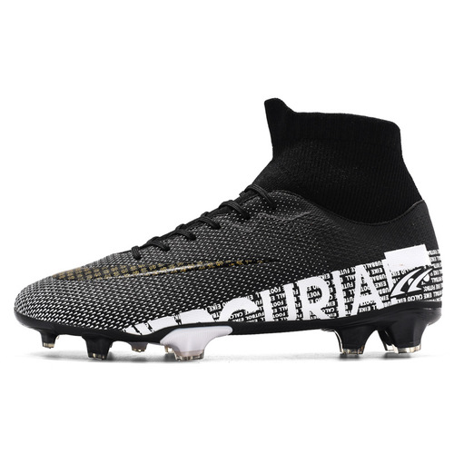 New high-top football shoes for men and women, broken nails, short nails, AG long nails, TF students, adult grass sports training shoes, on behalf of