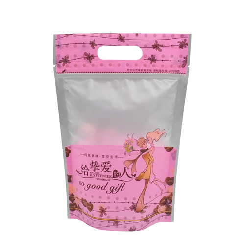 Baked nougat biscuits, baked wedding candies, cool preserved fruits, snacks, portable frosted self-sealing stand-up packaging bags