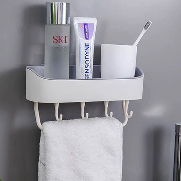The bathroom wall -mounted bathroom storage rack is avoided.