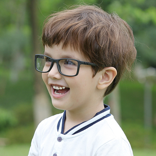 Fashionable children's silicone frame soft outdoor sports children's glasses with headband flat mirror baby one-piece mirror P306