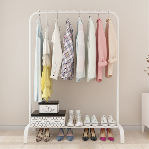Floor-standing clothes drying rack single-pole clothes hanger bedroom simple clothes drying rack clothes drying rack floor-standing clothes hanger