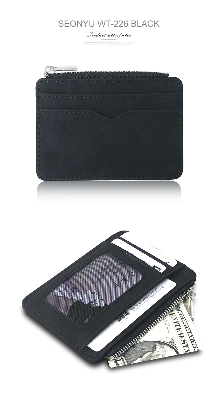 New Frosted Leather Short Korean  Wallet display picture 9