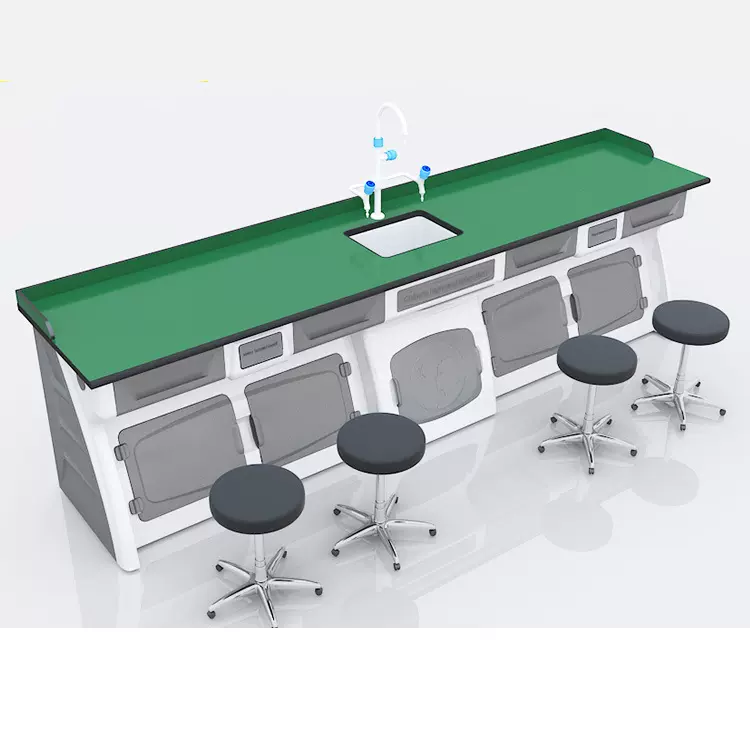 学生实验台 学校实验室桌椅设备 全钢吊装实验室操作台