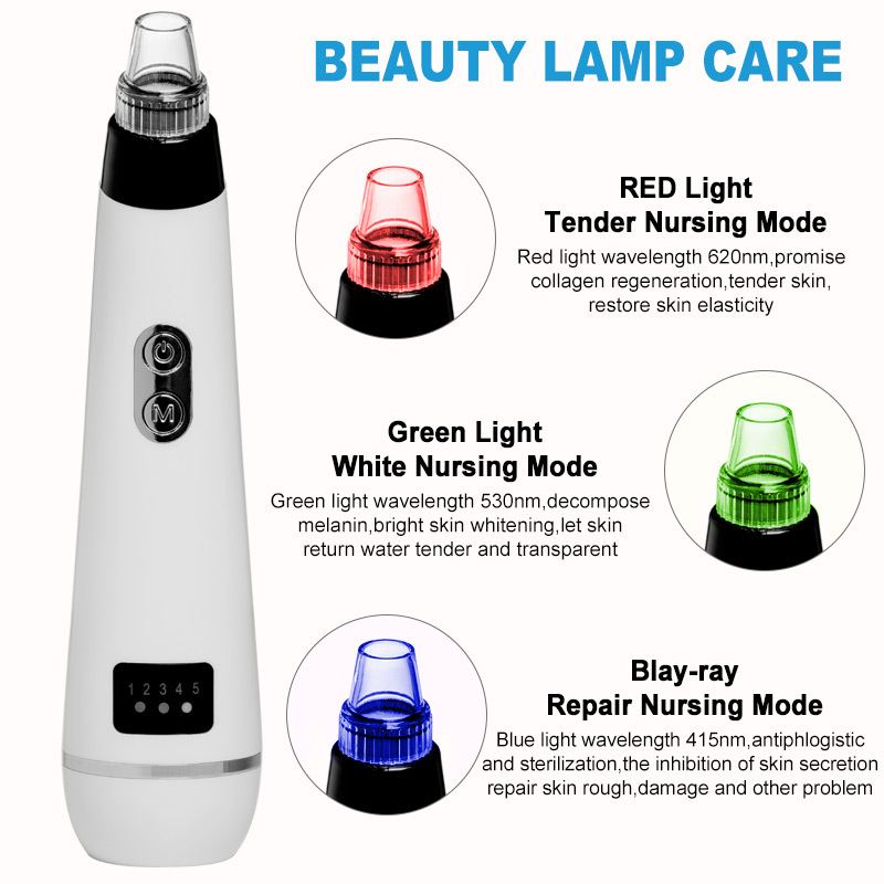 新款电动吸黑头工具去毛孔机粉刺洗脸清洁面部仪器洁面仪厂家货源