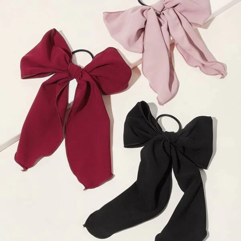 Chiffon Bow Hair Rope display picture 3