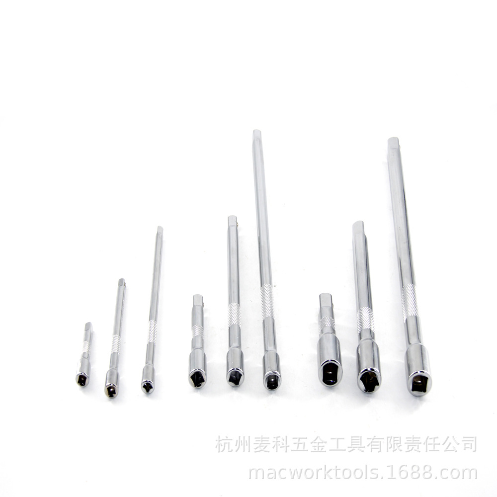 厂家直销9件套1/4"&3/8"&1/2"DR套筒棘轮柄接杆组套 套筒附件组套