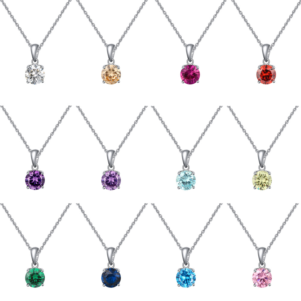 10g Weight 0.03µm Gold Plating Thickness Plated Gold Plating Process Spring Ring Trigger Clasp Closure Clasp Closure Type 14K Gold Plated Plating Material 925 Sterling Silver 925 Sterling Silver Plated Birthstone Cable Chain Plating Inlay Geometric Pendant Necklace