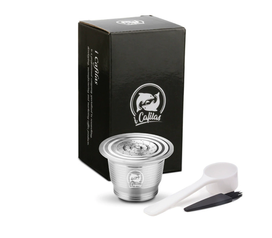 Капсула для кофе из нержавеющей стали, фильтр-капсула, корпус для переработки посуды, металлическая посуда, коробка для порошка Nestlé