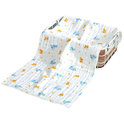 Manufacturer wholesale six-layer towel 35*75 pure cotton gauze big children's towel baby baby adult sports towel daily necessities