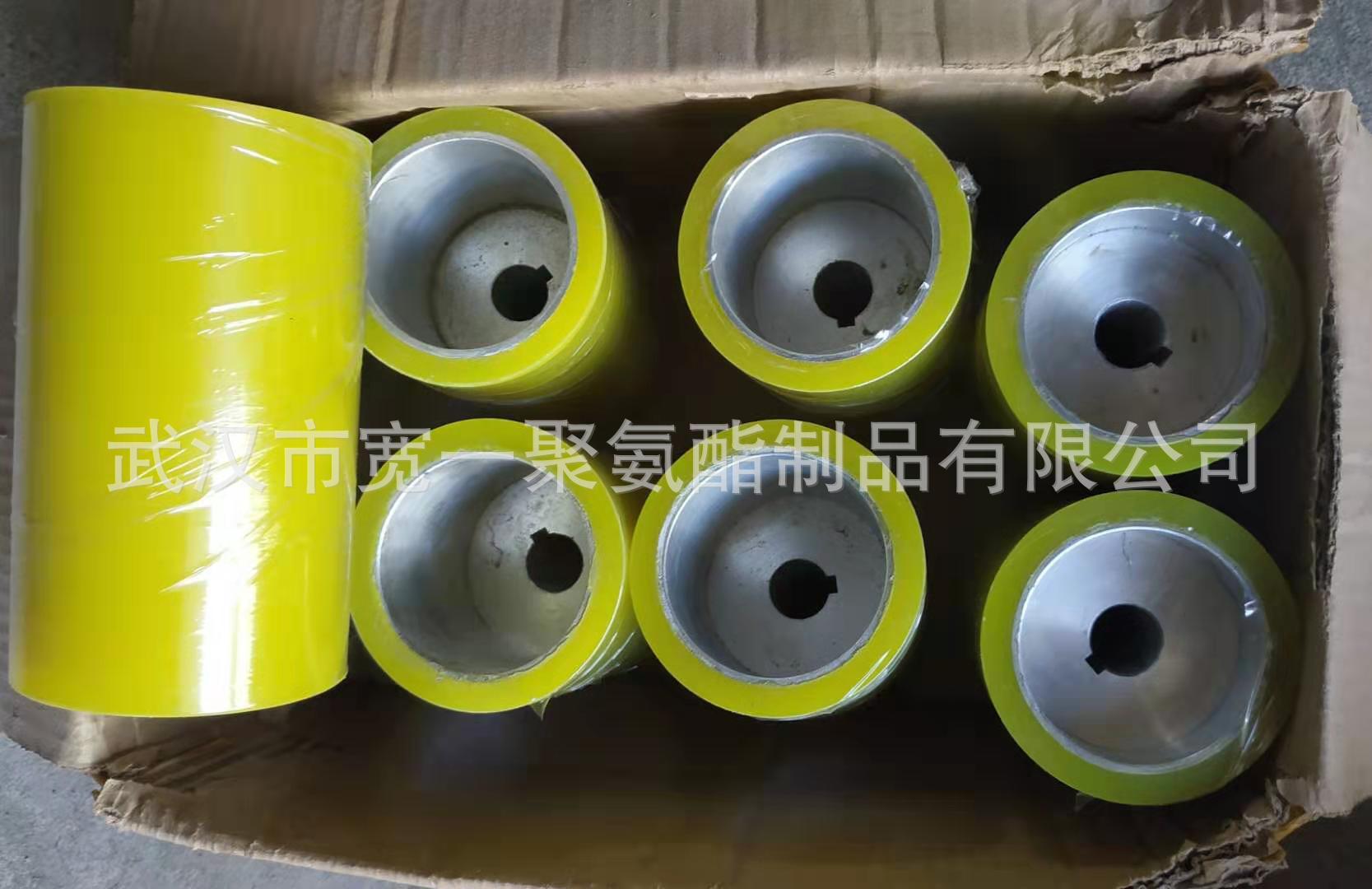 供应湖北鄂州聚氨酯滚轮包胶加工定做