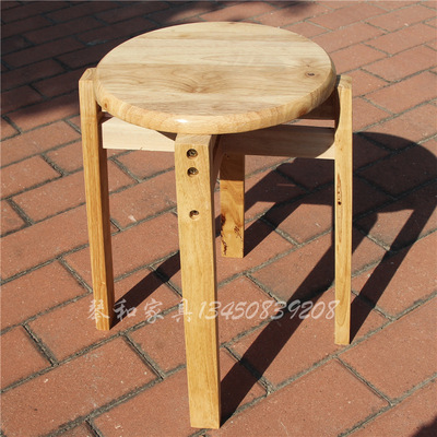 Special Offer Round stool oak reinforce Dining chair Computer stool coffee bench Snack stool Simplicity Wooden bench Simplicity Fishing stool